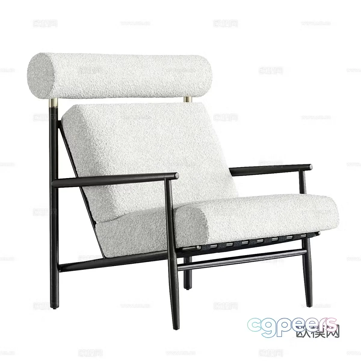 New Chinese style leisure chair 3d model