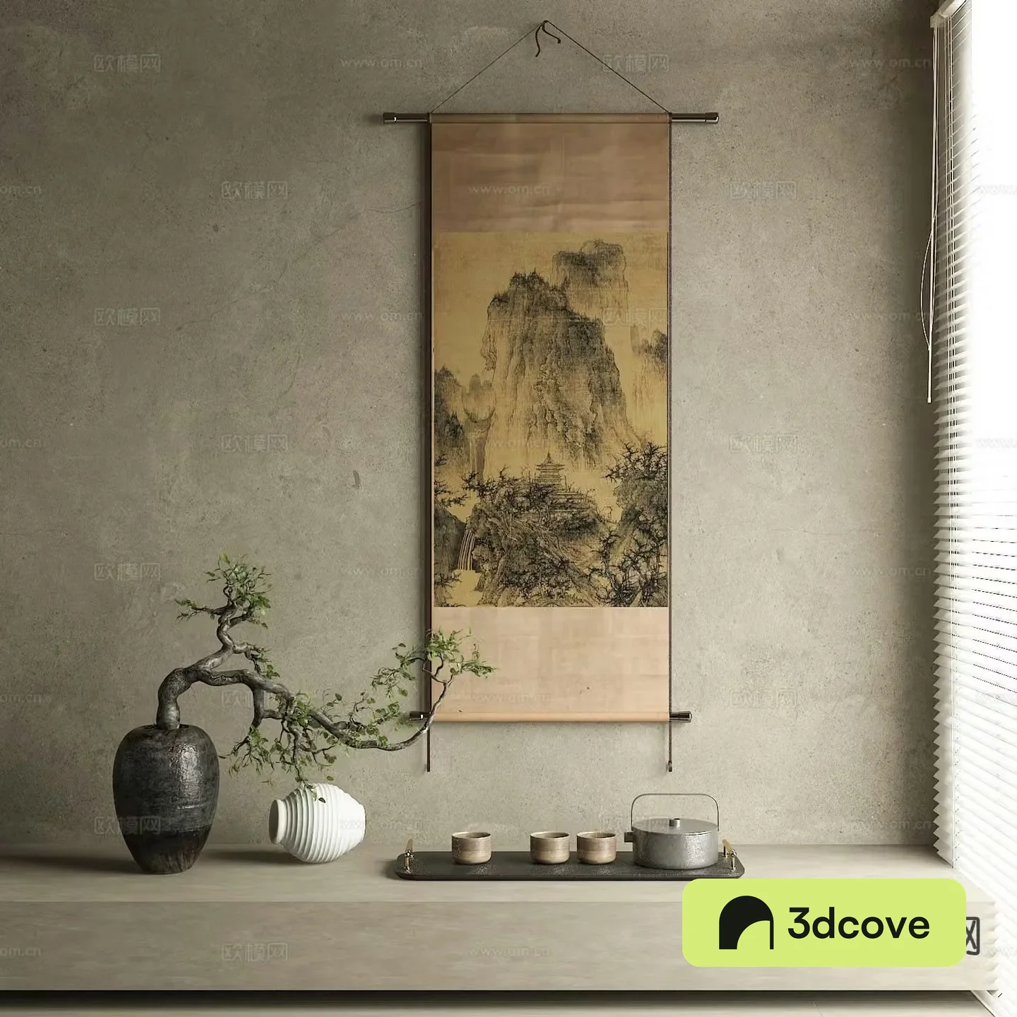 Chinese decorative painting landscape painting scroll painting