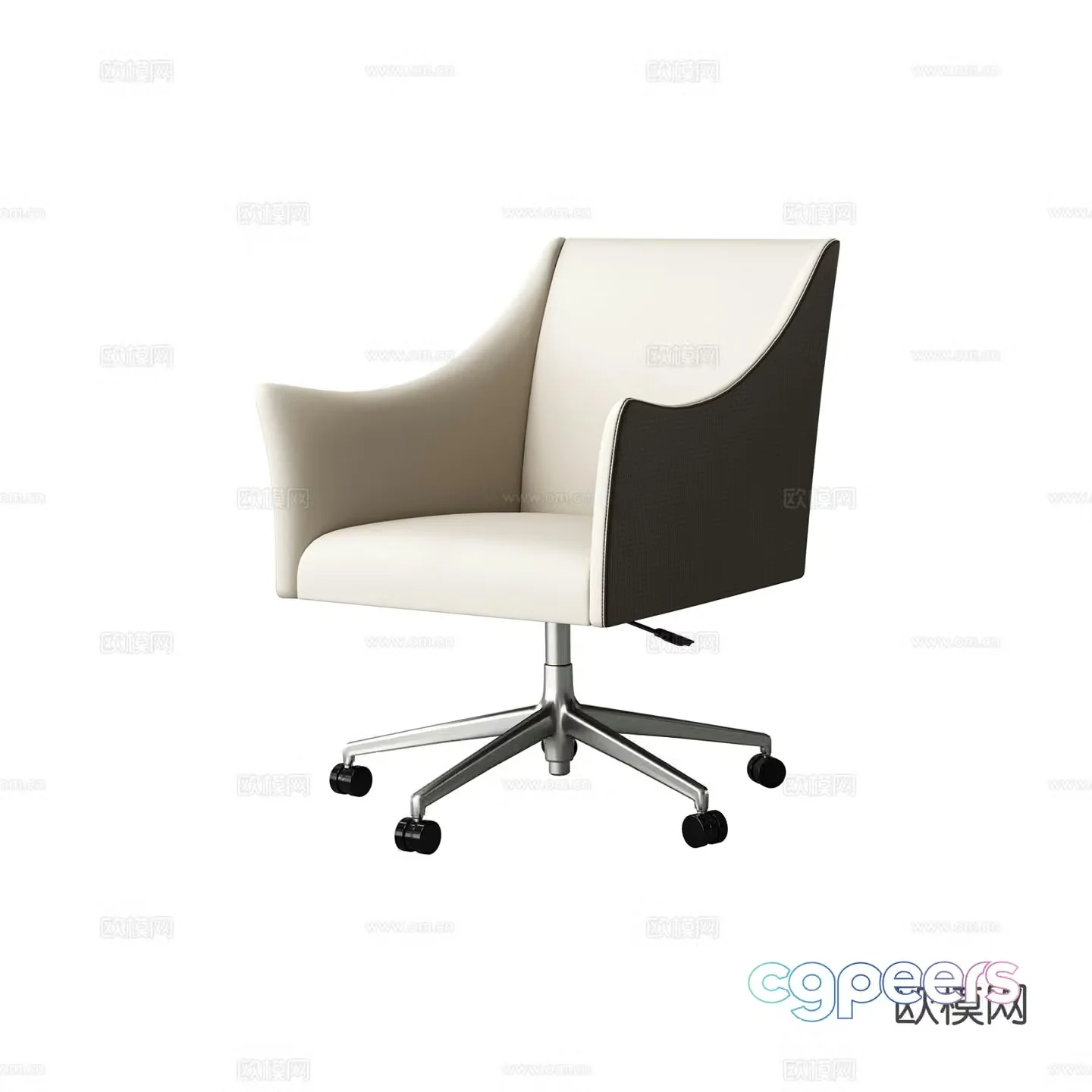 Modern office chair writing chair swivel chair 3d model