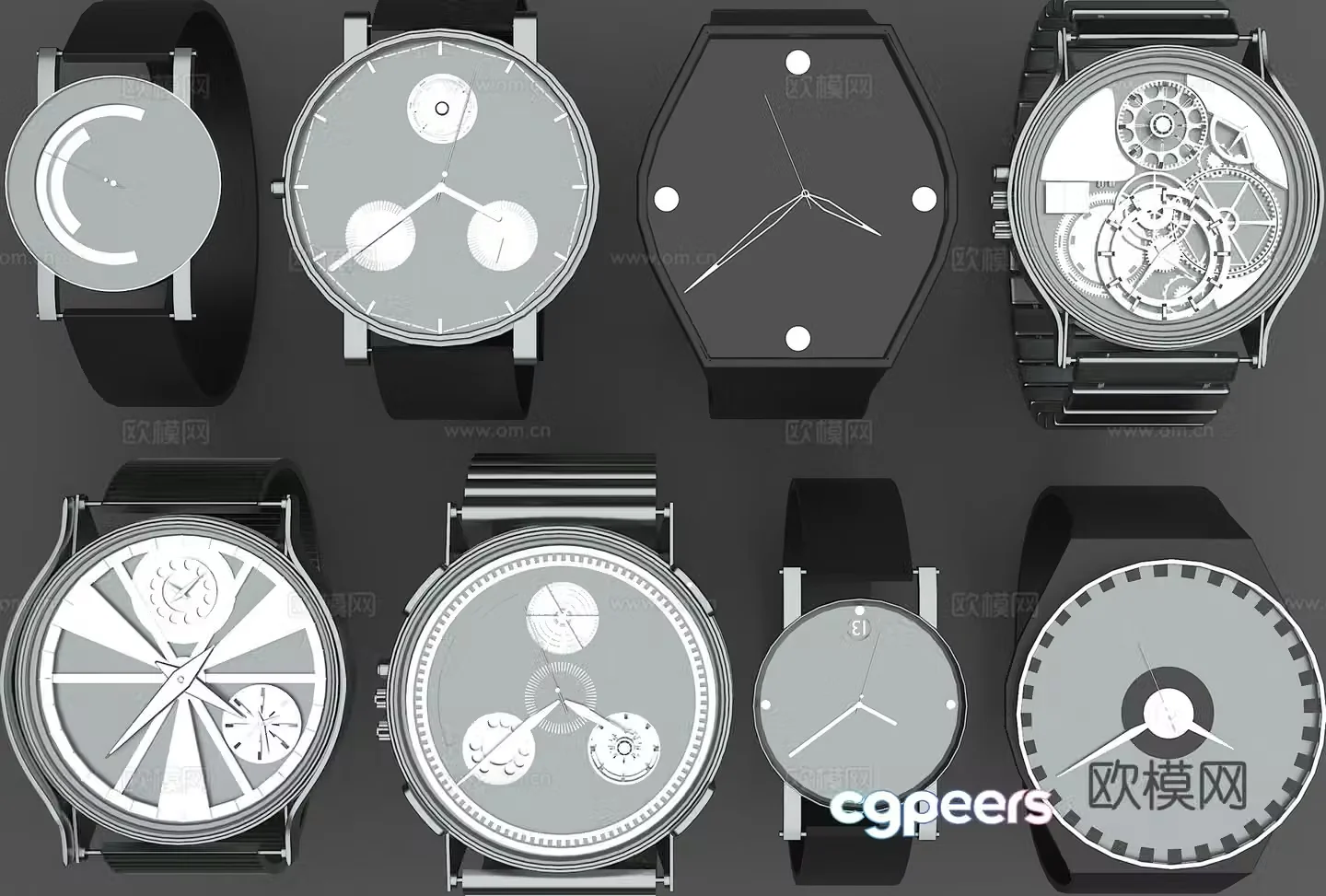 watch mechanical watch quartz watch 3d model