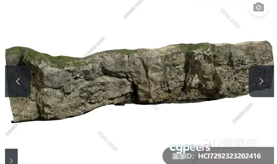 A 3D Image Of A Rocky Cliff 3D Model – 3106 – VRAY Render