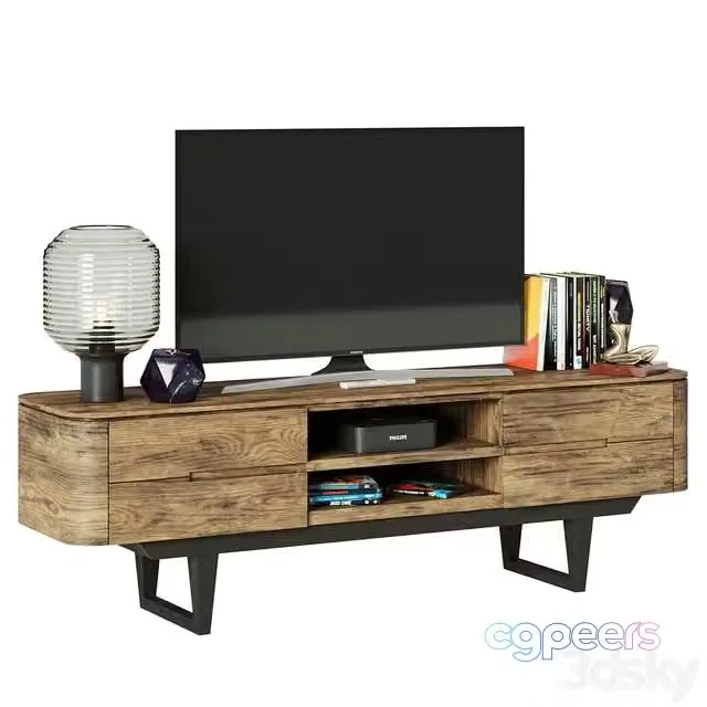 3ds Max Free – Cosmorelax TV Stand Madina