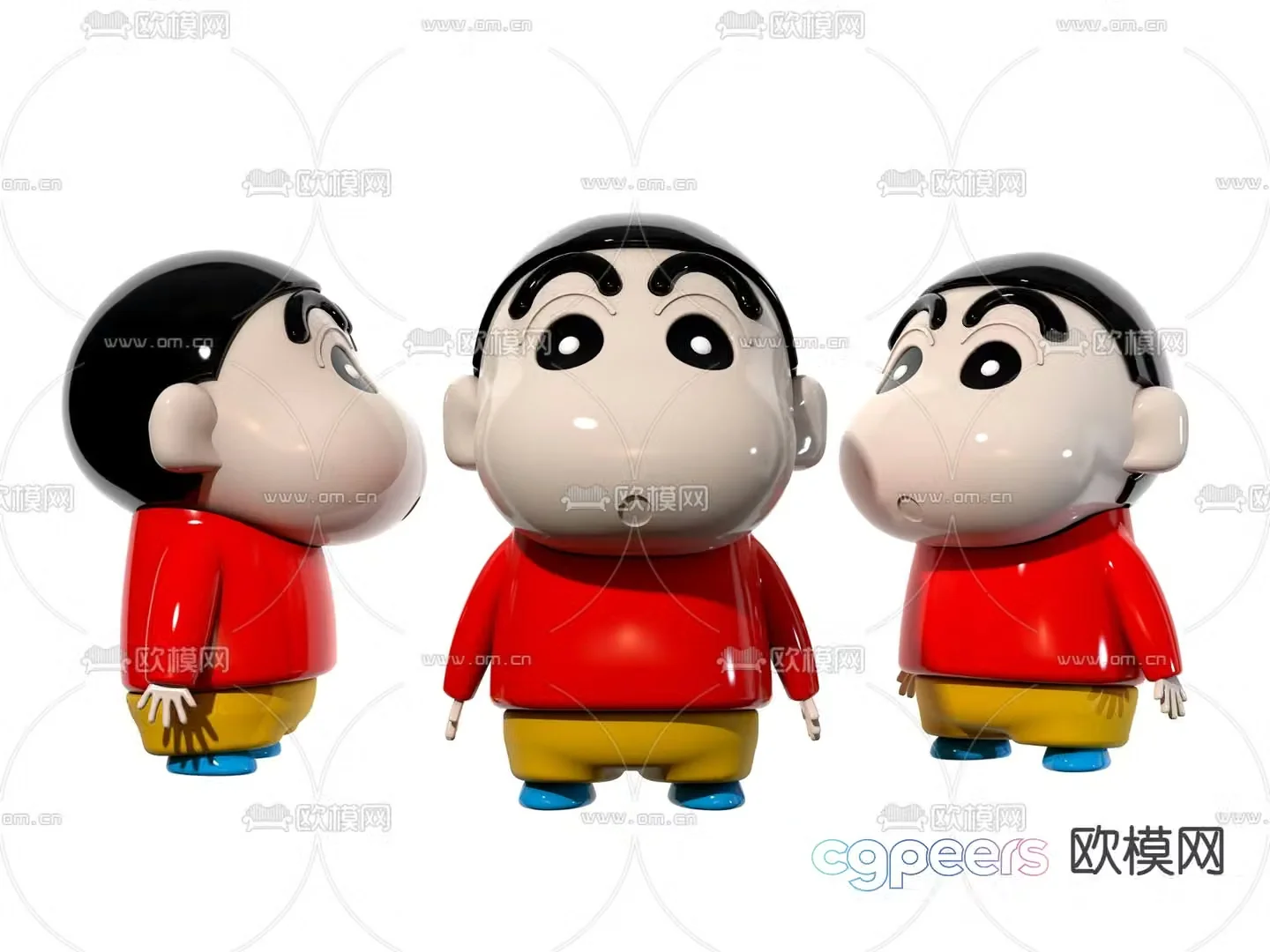Modern Crayon Shin-chan toy 3d model