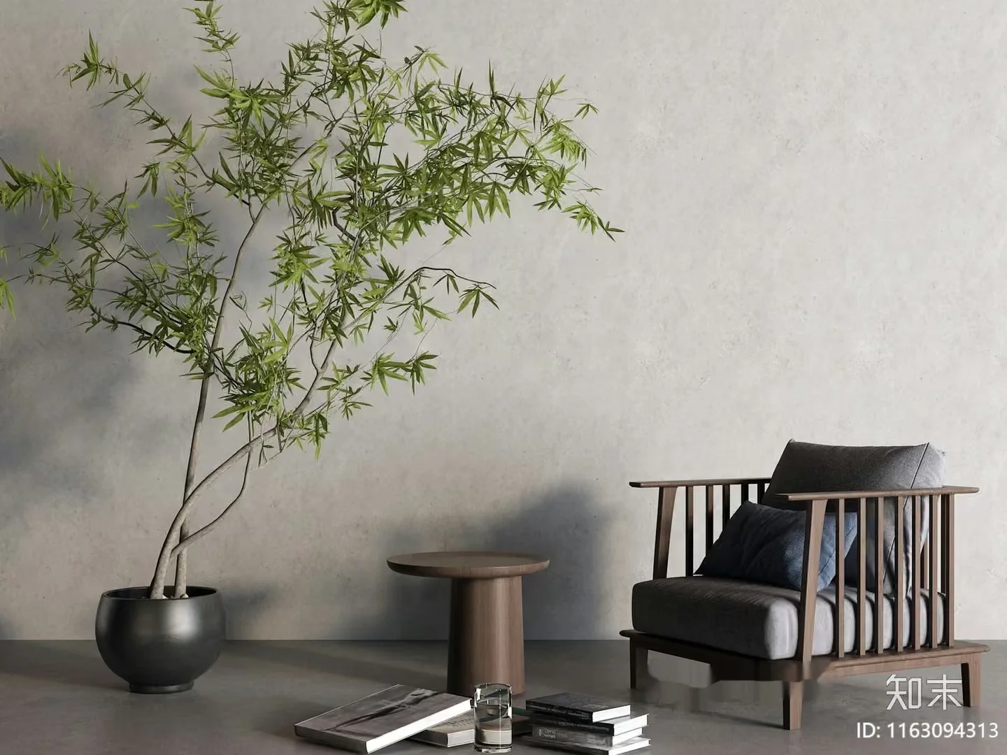 Cozy Reading Nook 3D Model – 3492 – VRAY Render