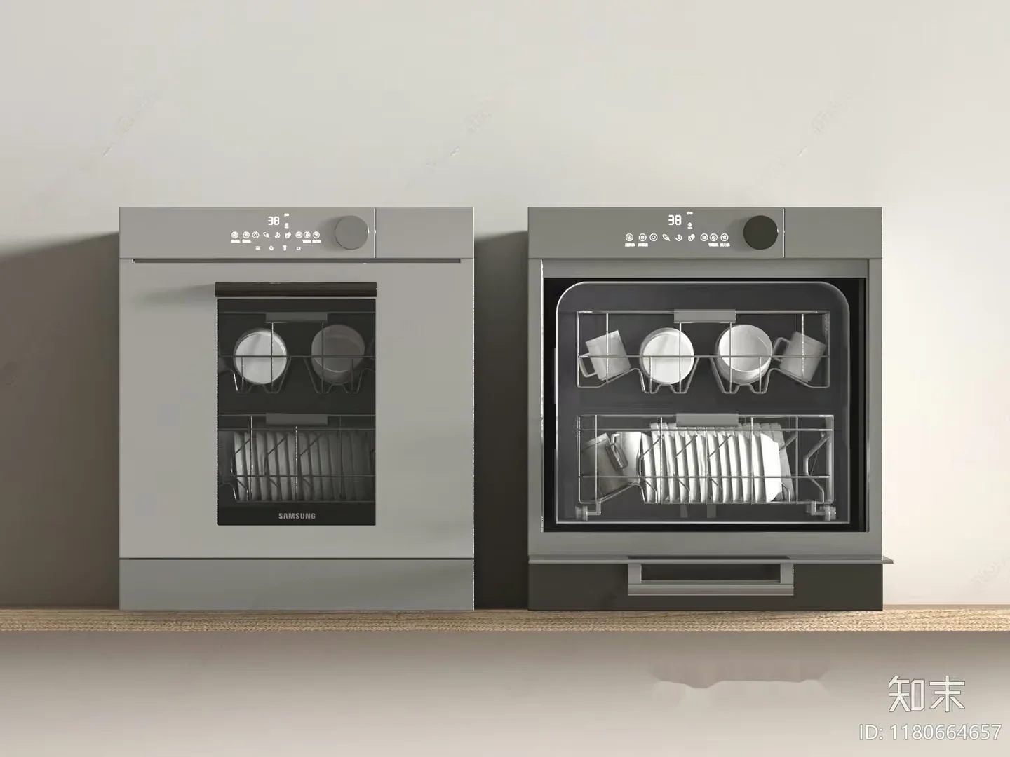 Two Dishwashers 3D Model – 5175 – VRAY Render
