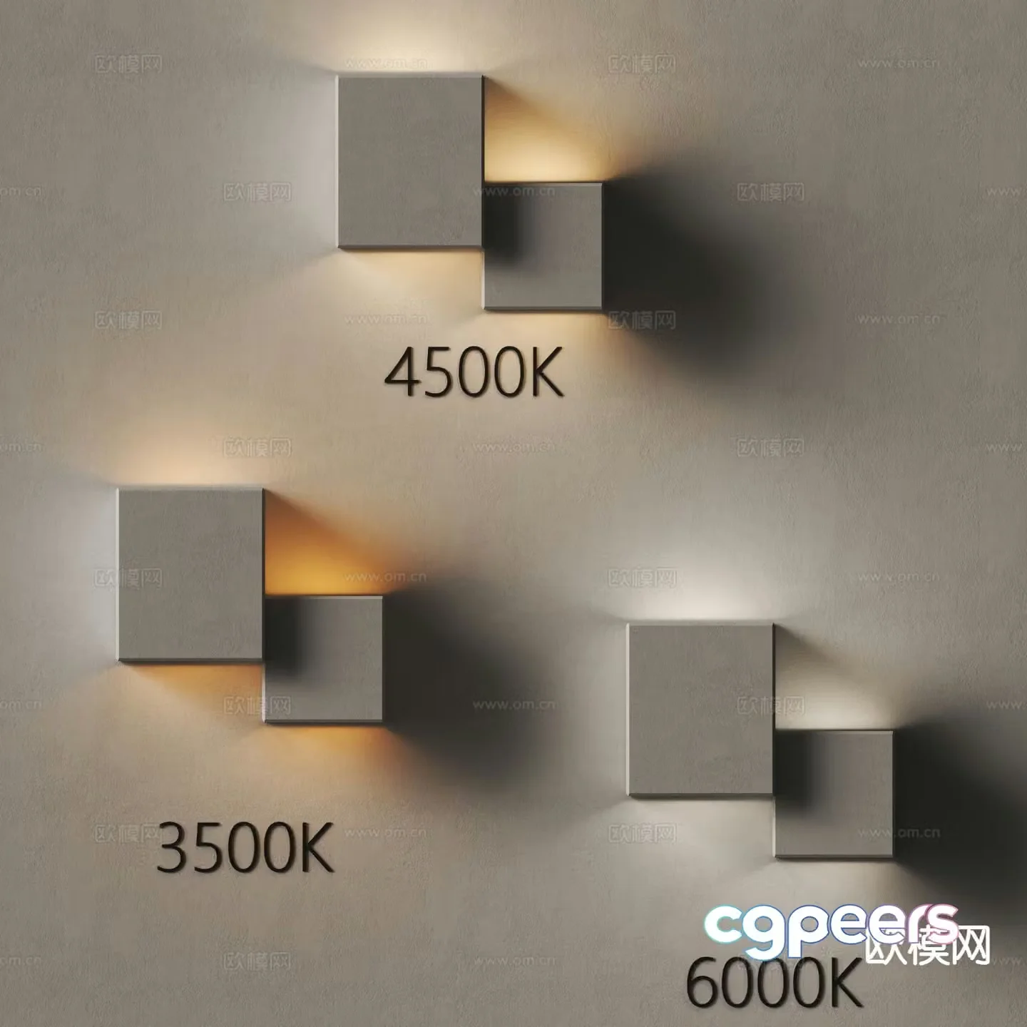 Modern wall lamp personalized wall lamp plaster wall lamp 3d model