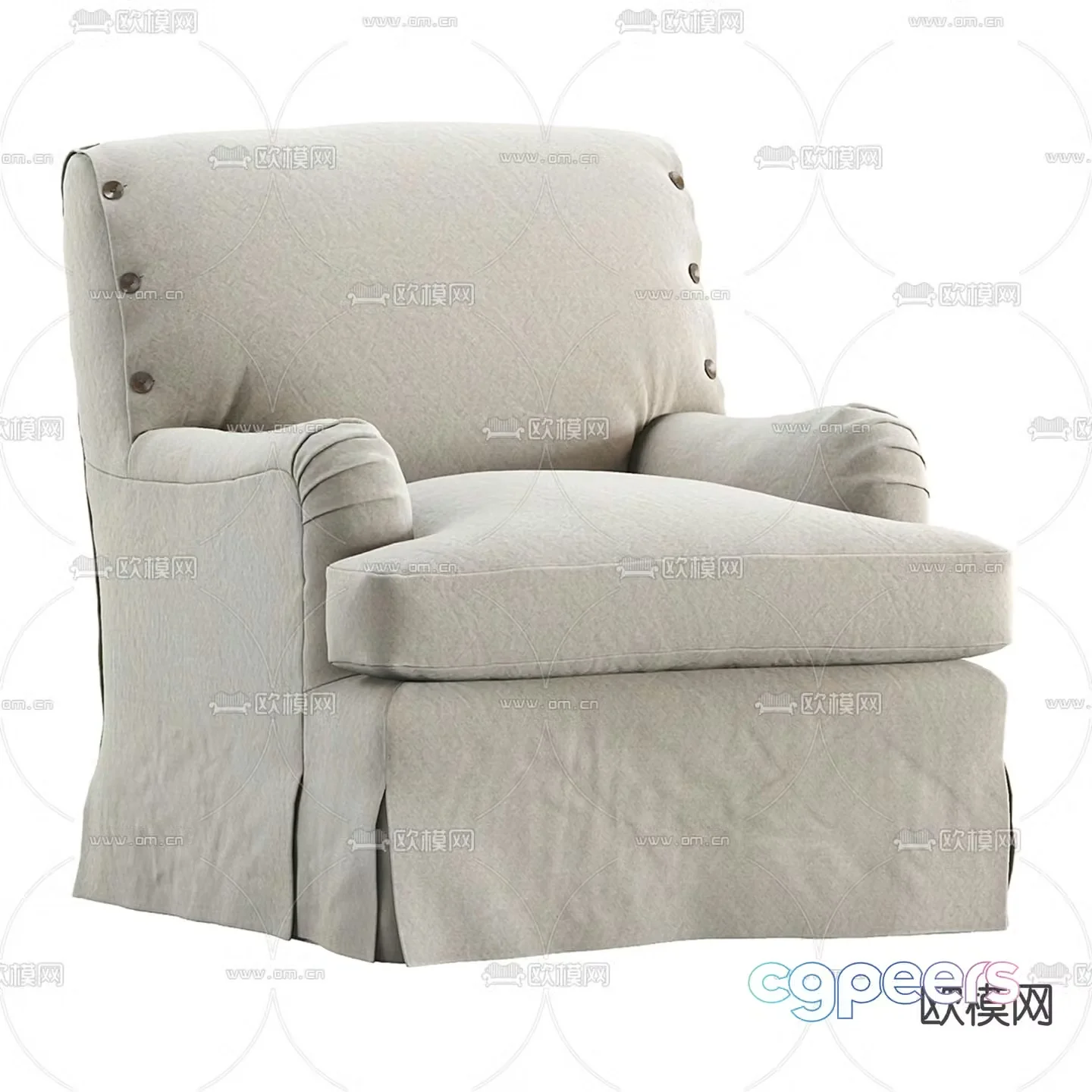 Single sofa leisure sofa 3d model