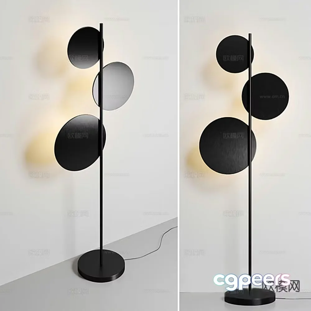 Light luxury floor lamp 3D model