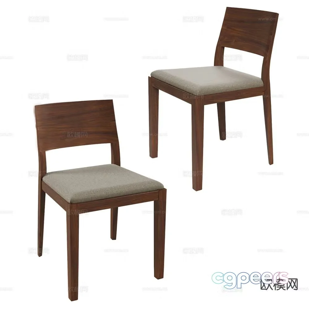 Pacini wabi-sabi chair dining chair 3d model
