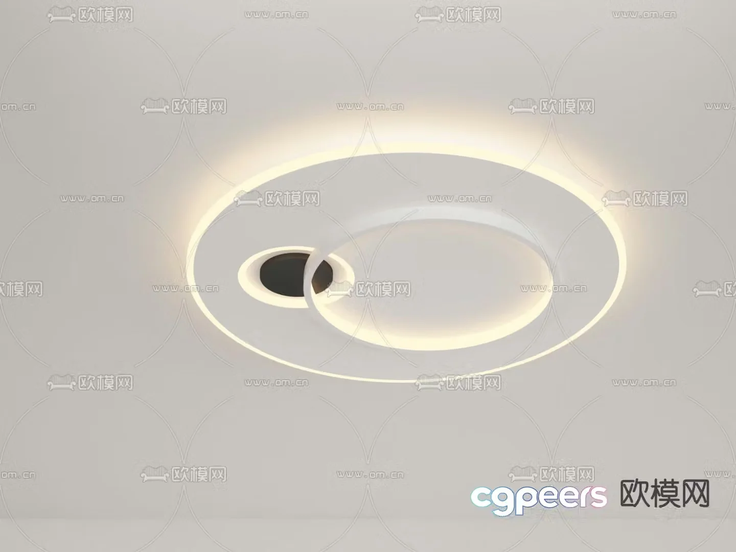 Ring ceiling lamp simple ceiling lamp 3d model