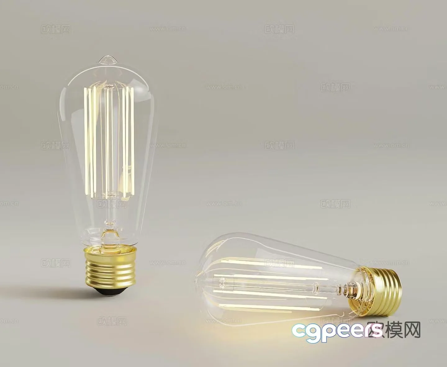 Modern light bulb 3d model