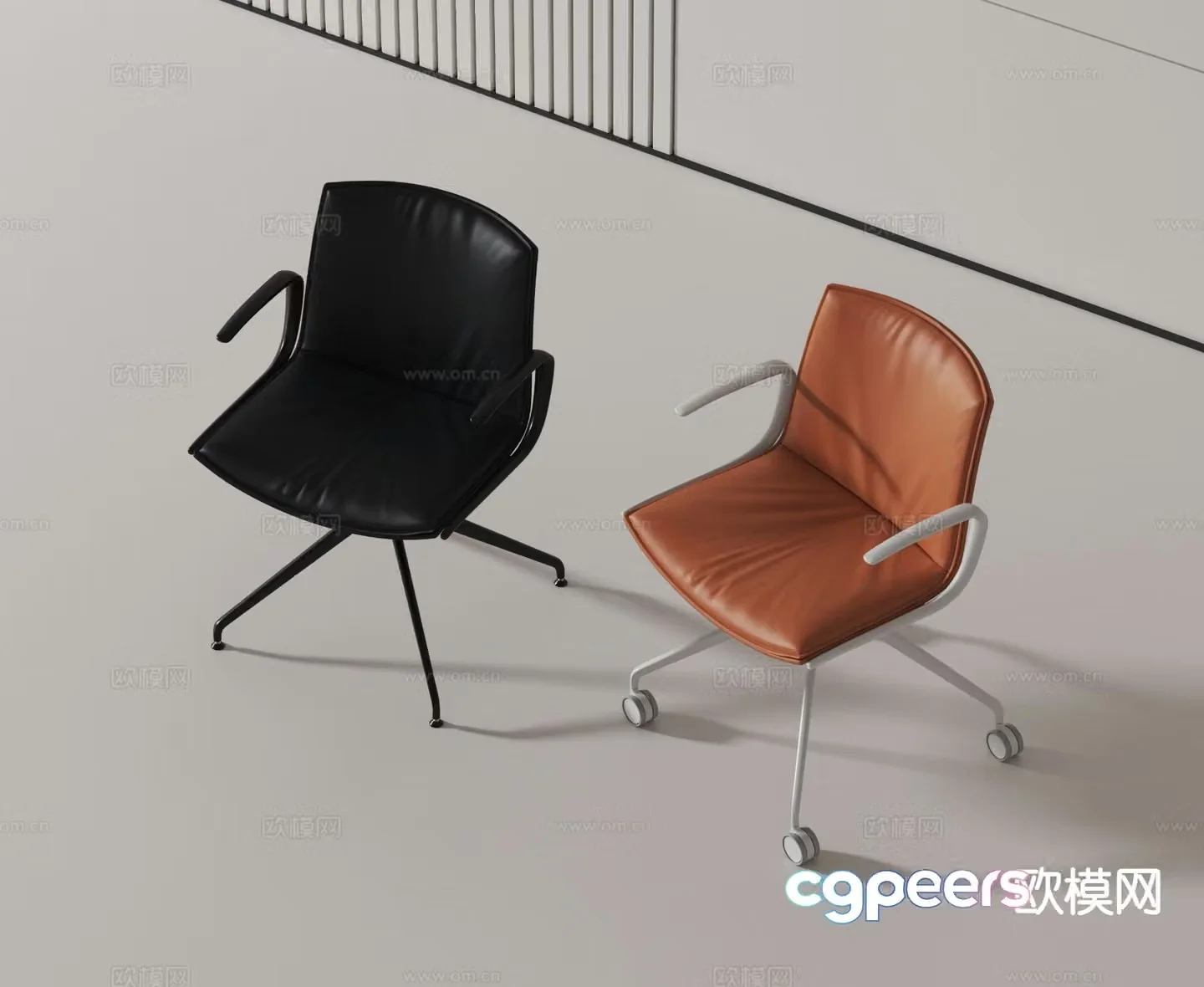 Modern office chair 3d model