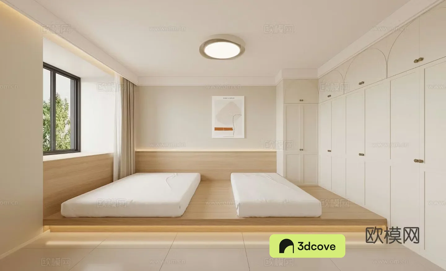 Modern tatami bedroom
