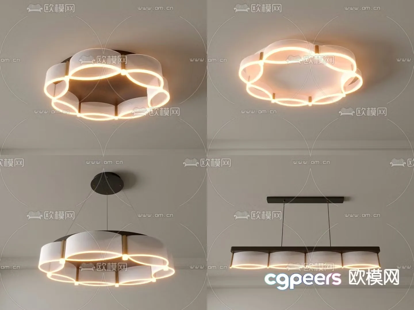 Living room lamp Bedroom lamp Ceiling lamp Geometric lamp 3d model