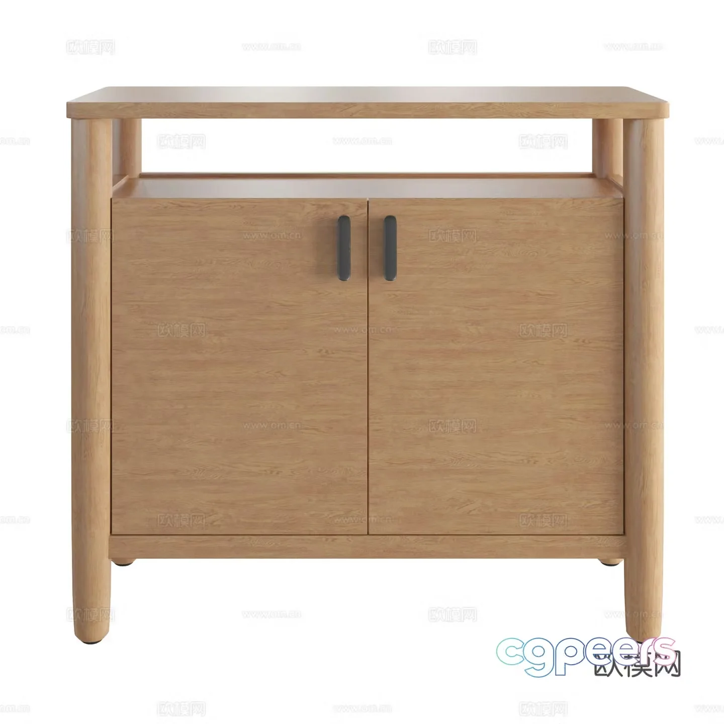 Nordic entrance cabinet side cabinet 3d model