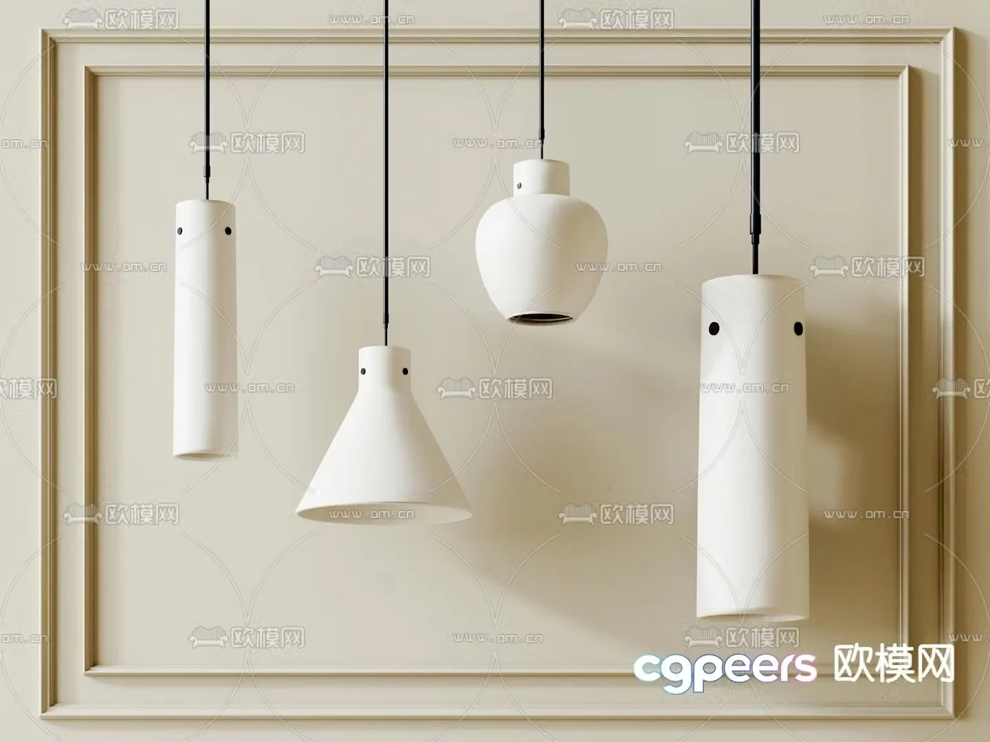 Creative chandelier 3d model