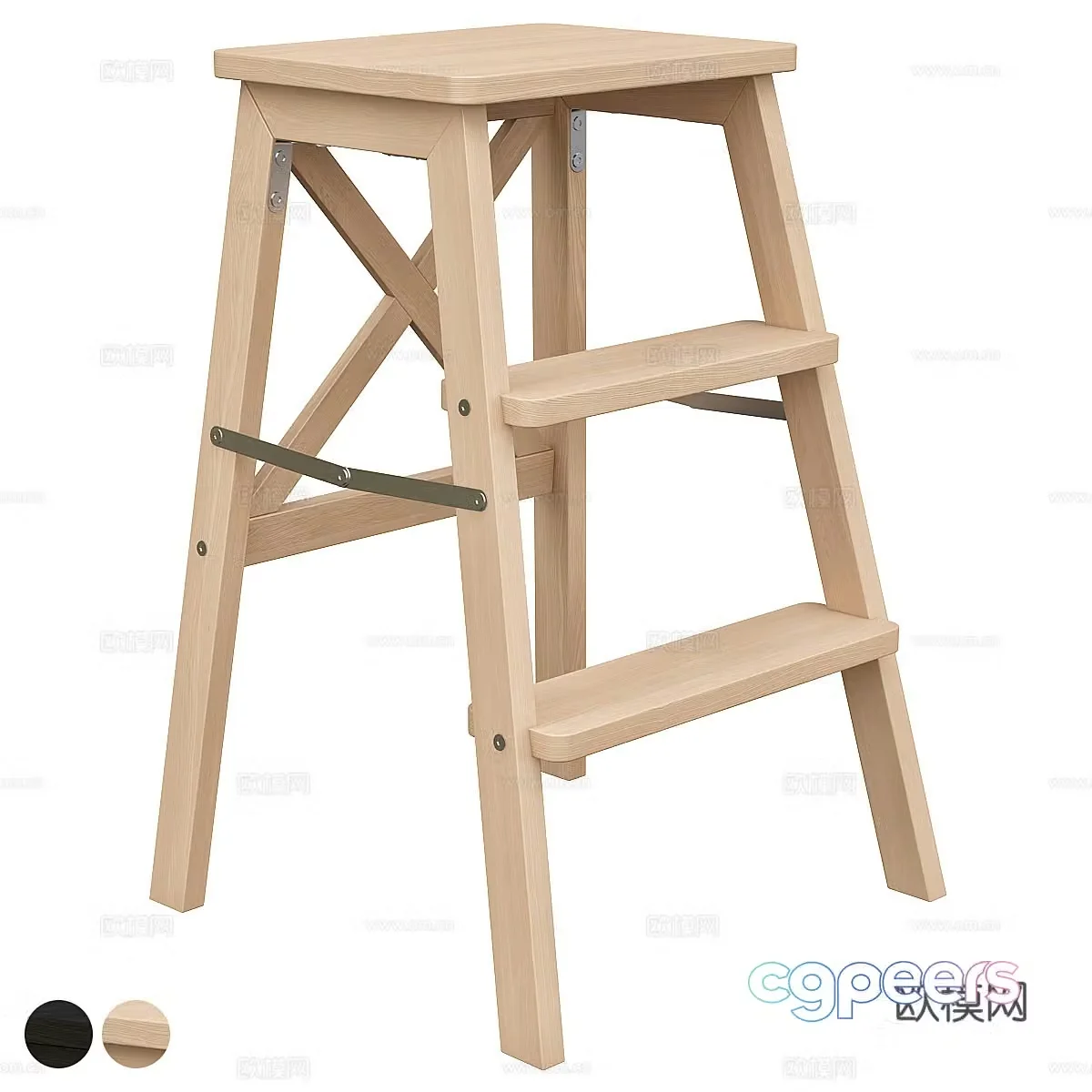 bar stool bar stool high stool 3d model