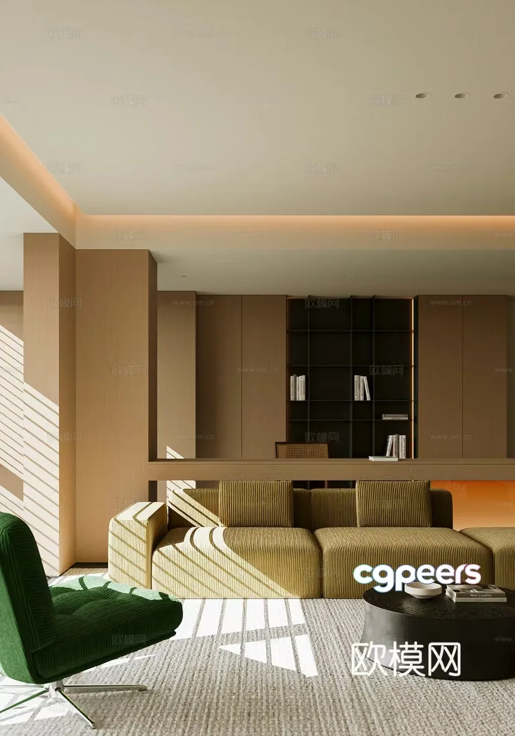 Modern living room 3d model
