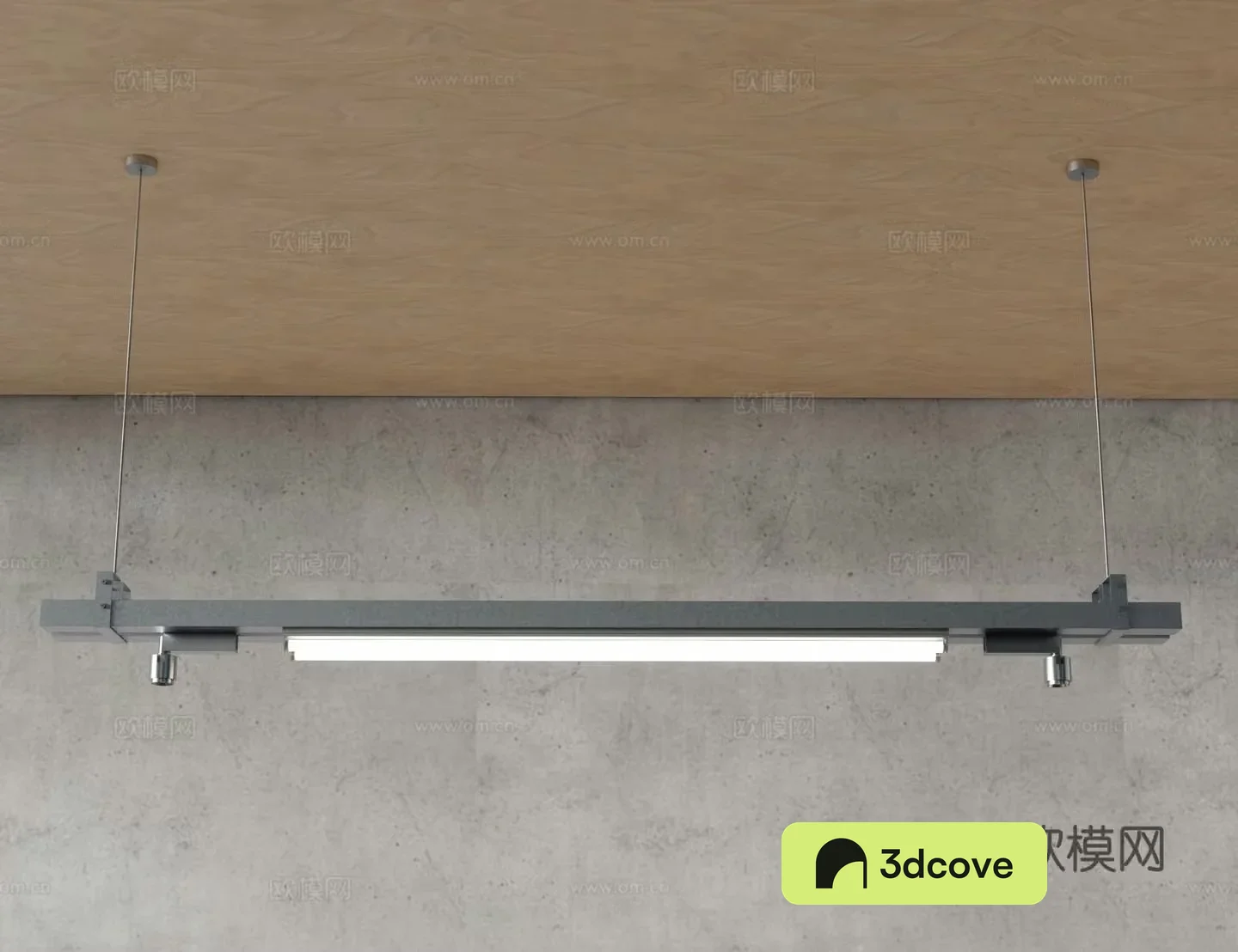 Modern metal chandelier long chandelier