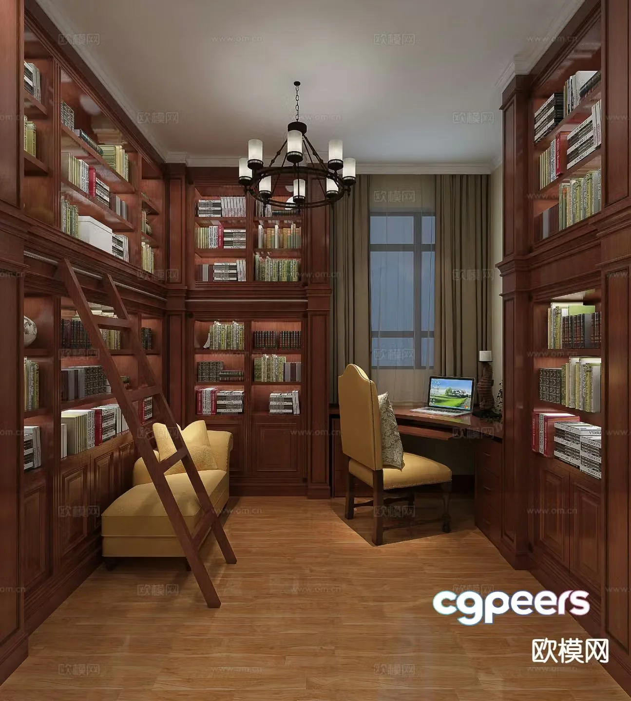 American study 3d model