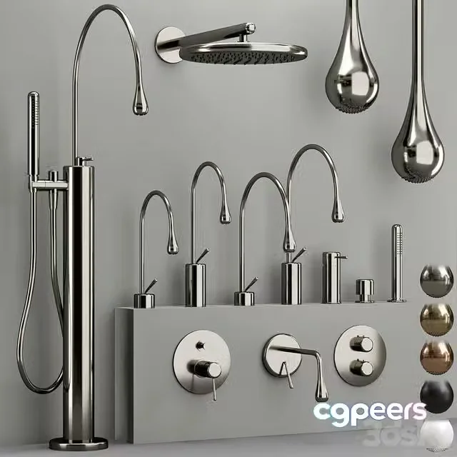3ds Max Free – GESSI GOCCIA bathroom faucet collection