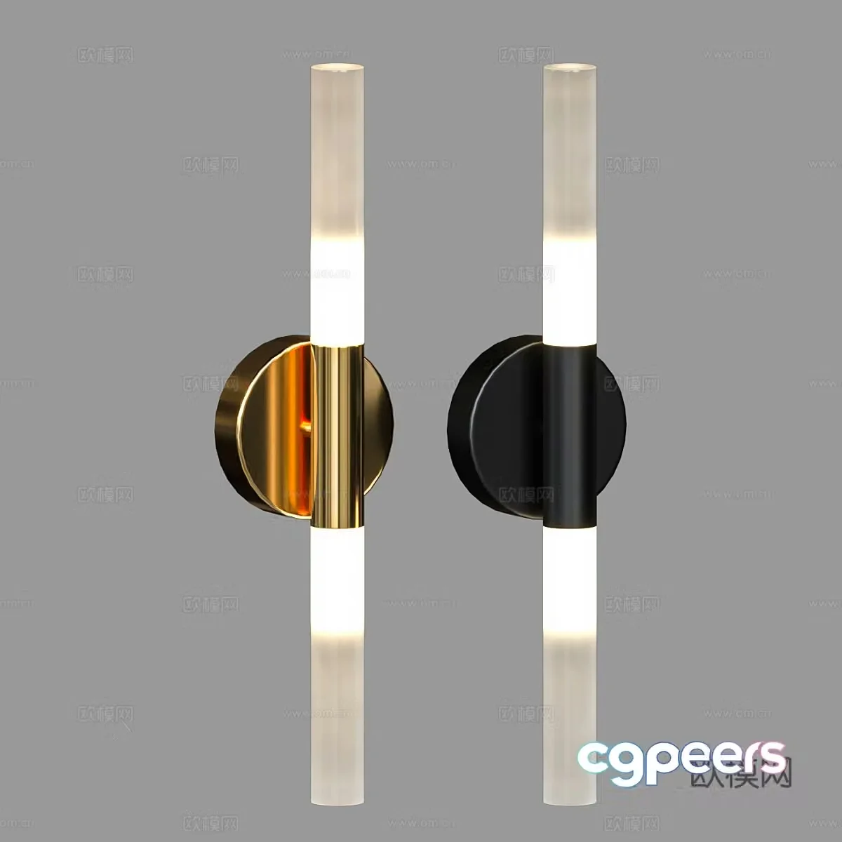 Modern simple wall lamp Light luxury wall lamp Simple wall lamp Cylindrical wall lamp Lamp 3D model