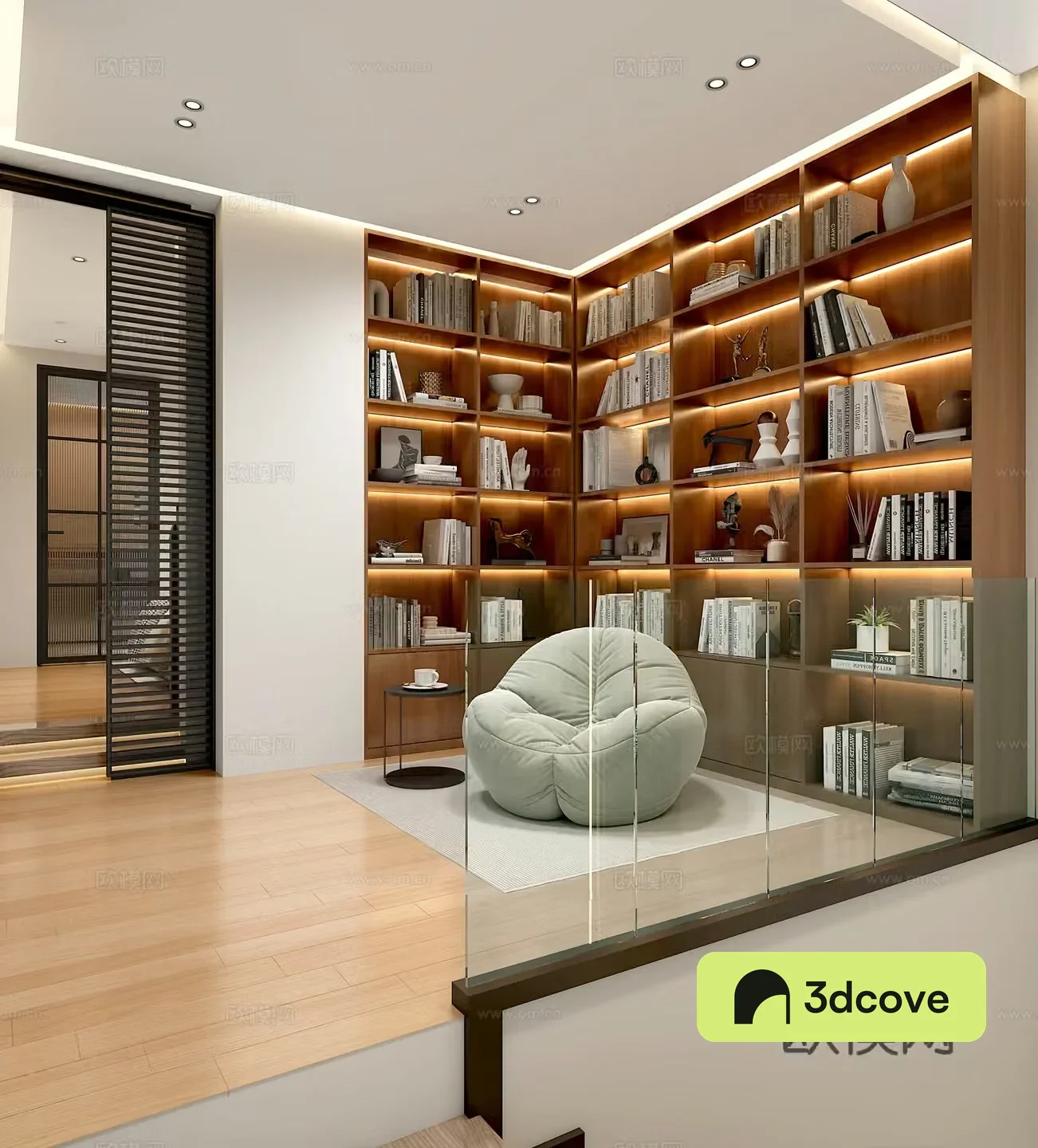 Modern leisure study plus bedroom