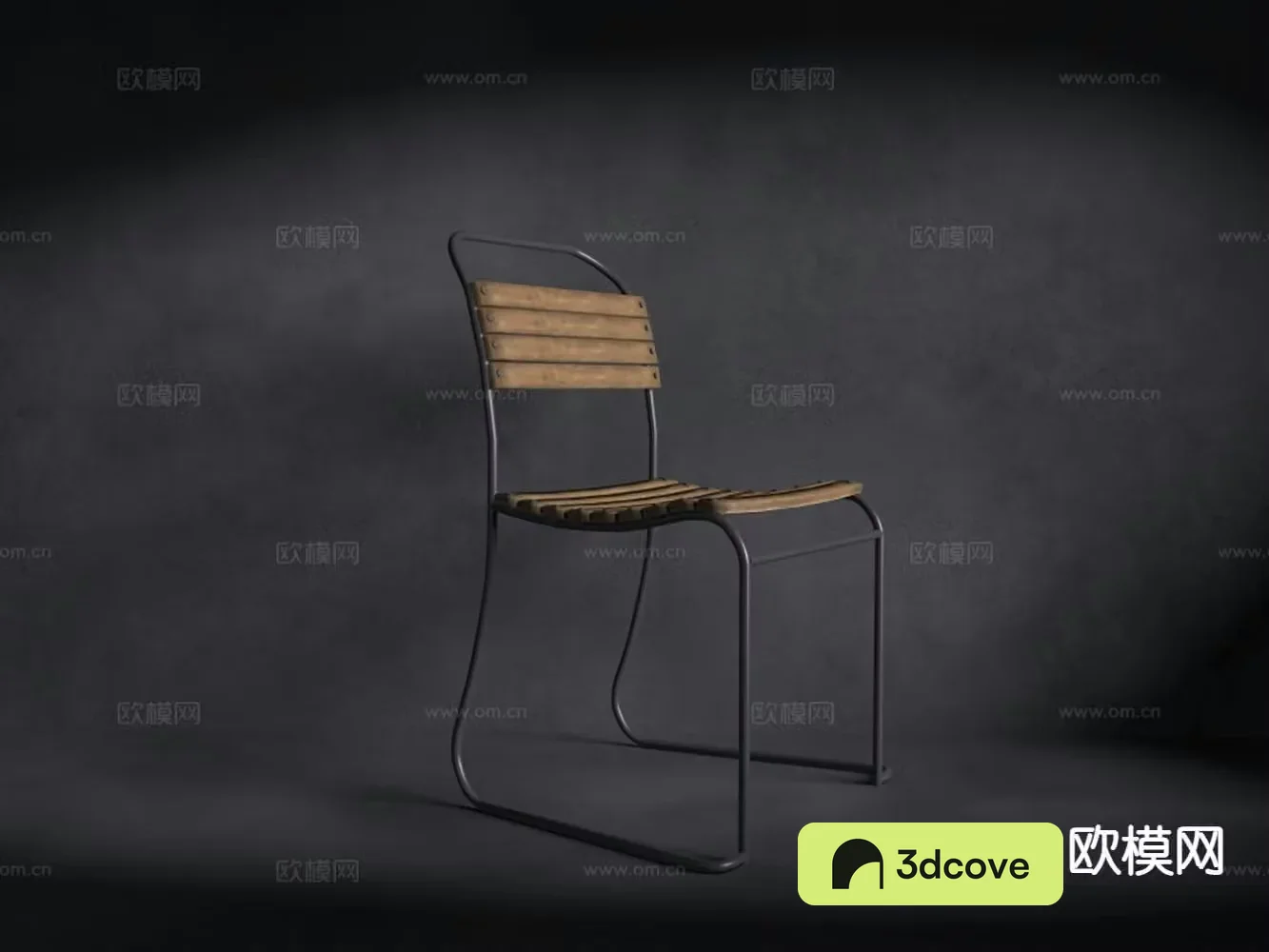 Industrial style dining chair single chair