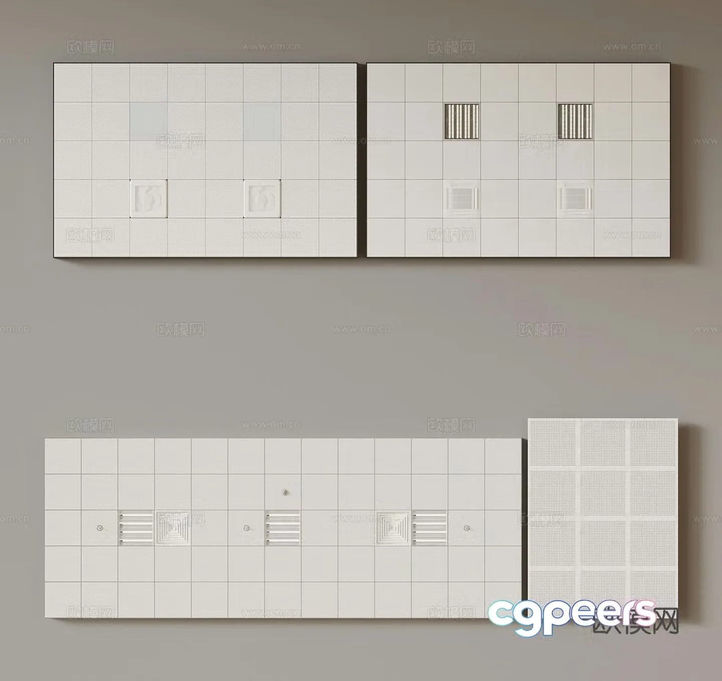 Modern ceiling 3d model