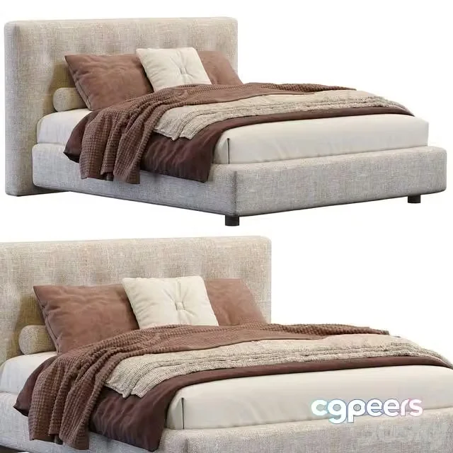 3ds Max Free – Arca Double Bed