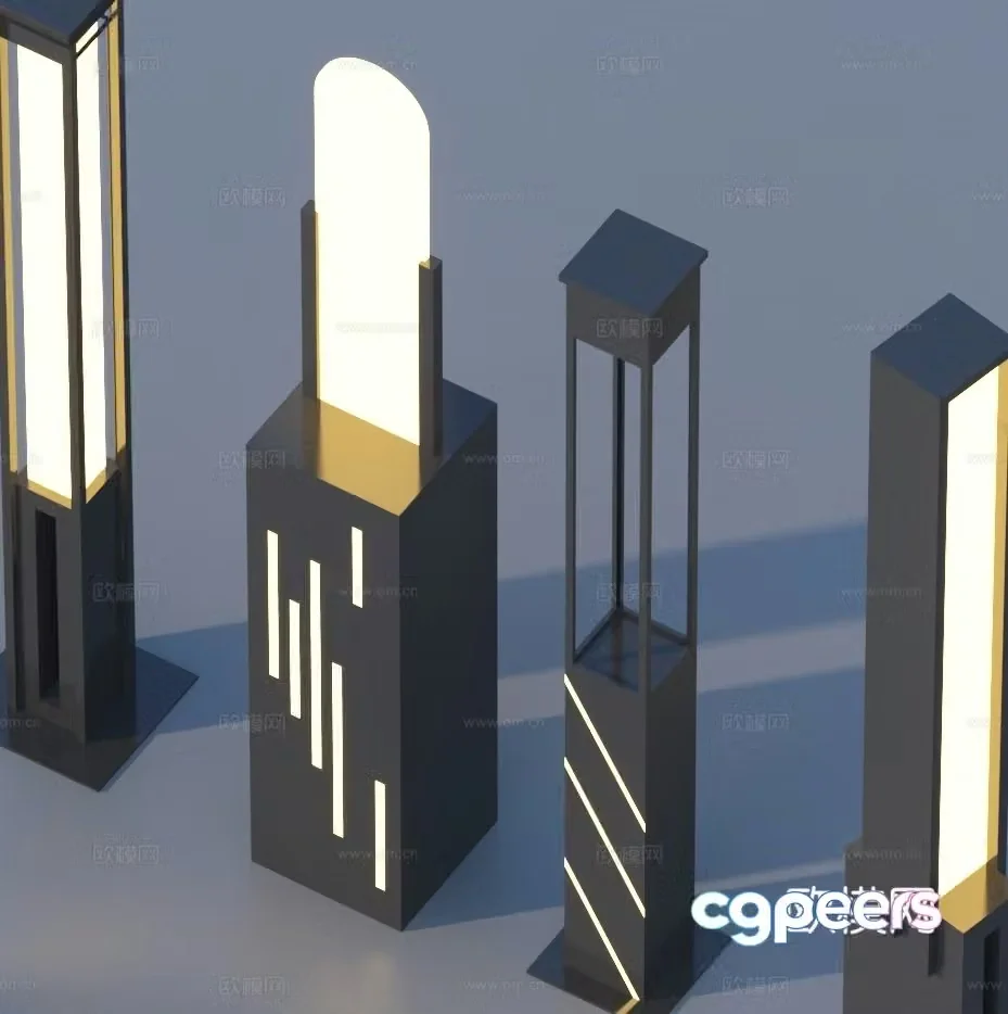 Landscape light lawn light garden light outdoor light 3d model