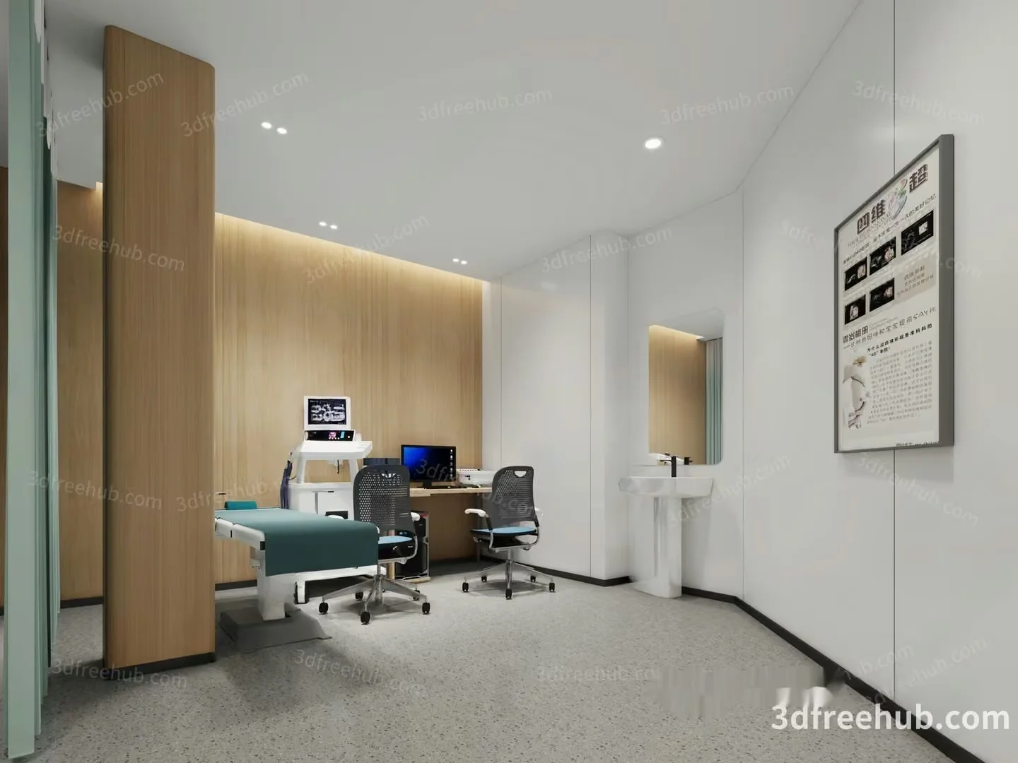 Modern Dental Office 3D Model – 20784 – VRAY Render