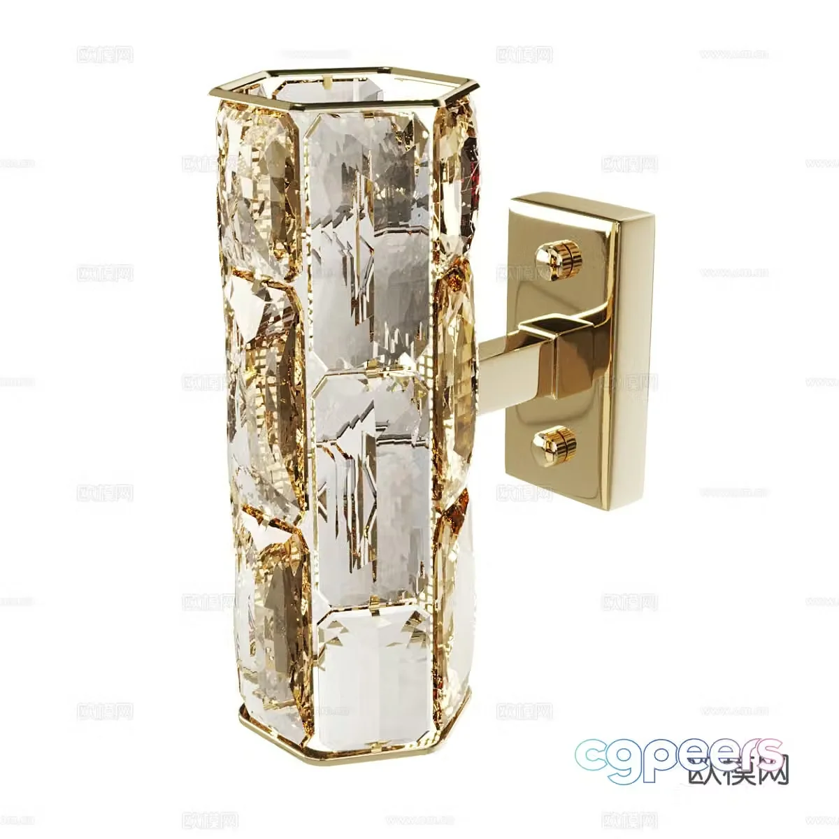 Light luxury wall lamp 3D model