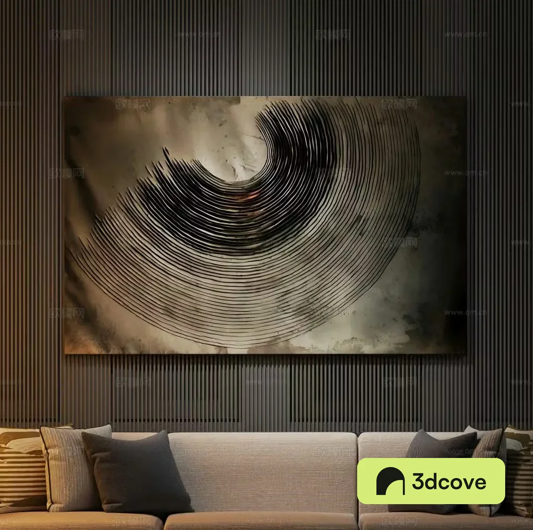 Modern light luxury Italian art hanging painting