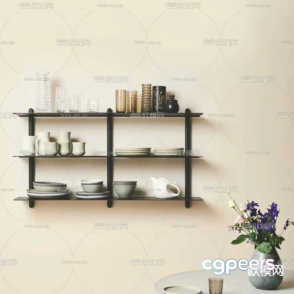Gejst partition rack 3D model