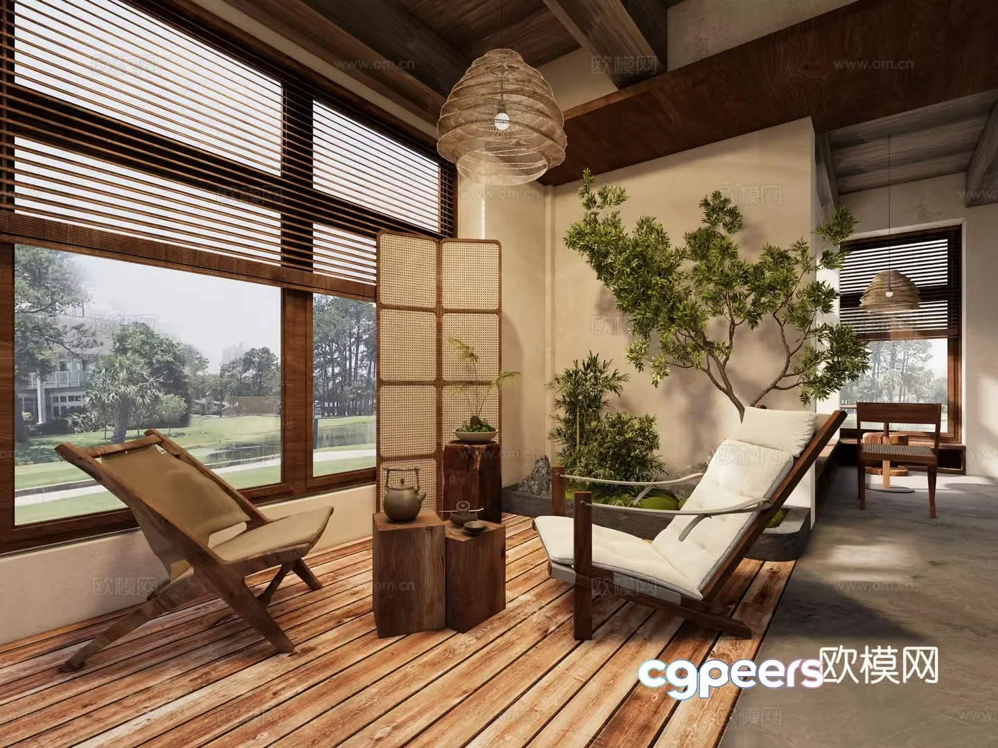 Cozy Indoor Room 3D Model – 6062 – VRAY Render