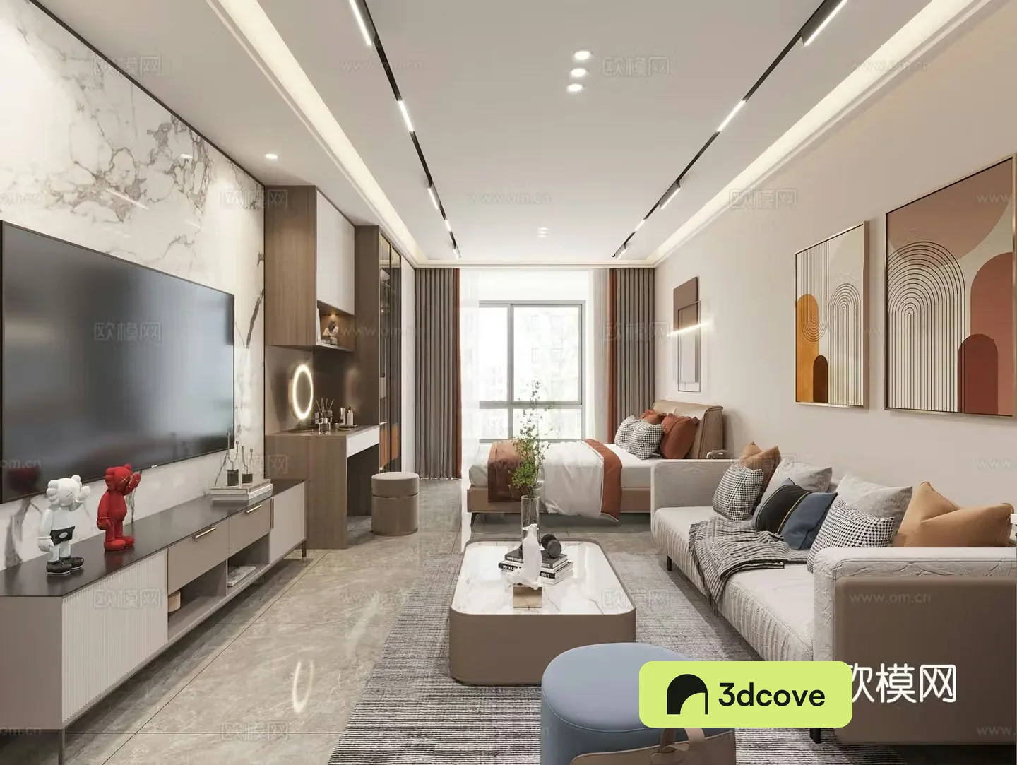 Modern bachelor apartment