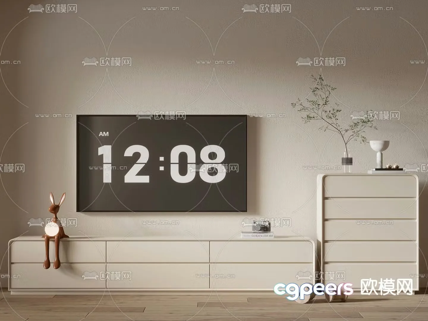 Modern TV cabinet 3d model