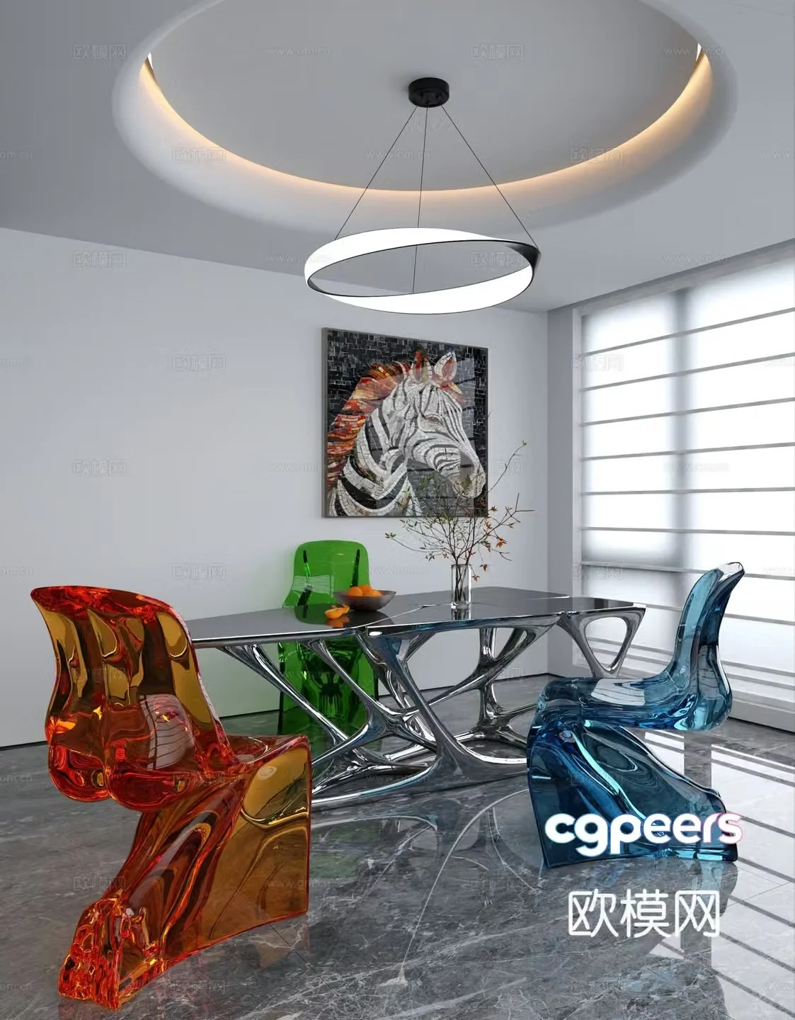 Modern leisure chair 3d model
