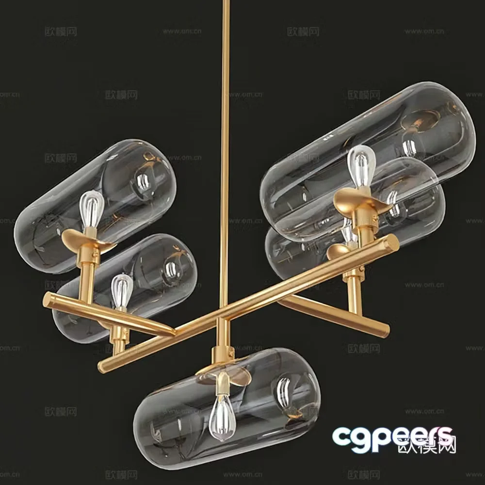 Lamps Chandelier Decorative Lights 3D Model