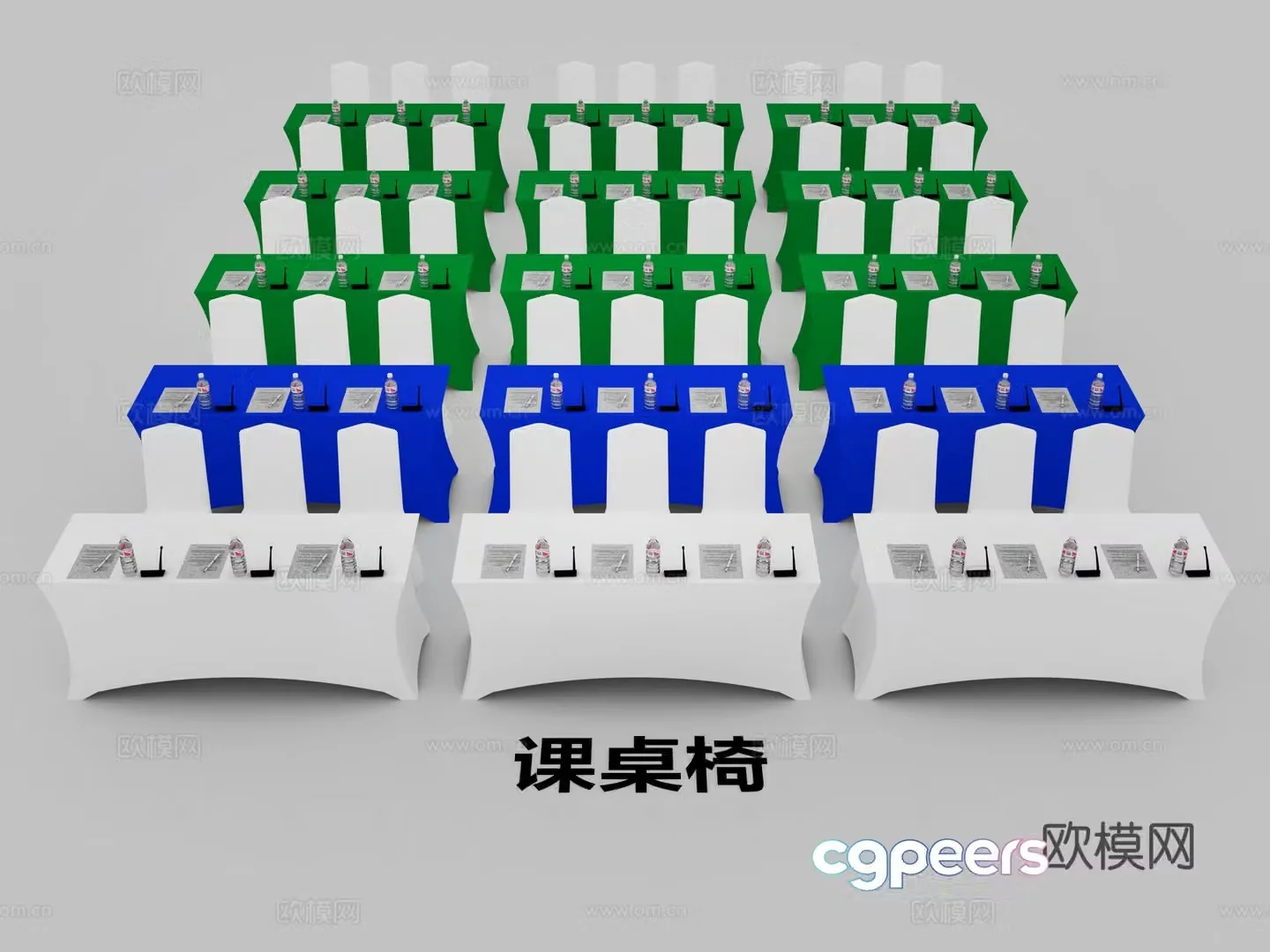 Simple table conference table flag table flag red flag ibm table long table conference table 3d model