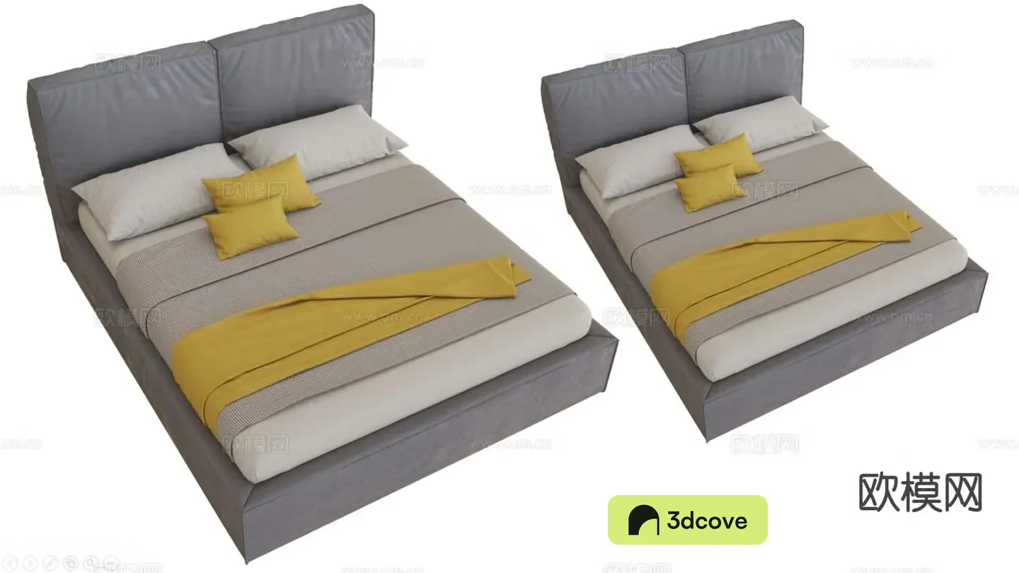 Modern double bed