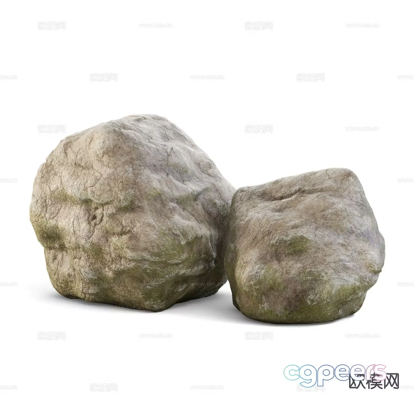 Stone Landscape Stone Courtyard Stone Round Stone Gravel 3d model