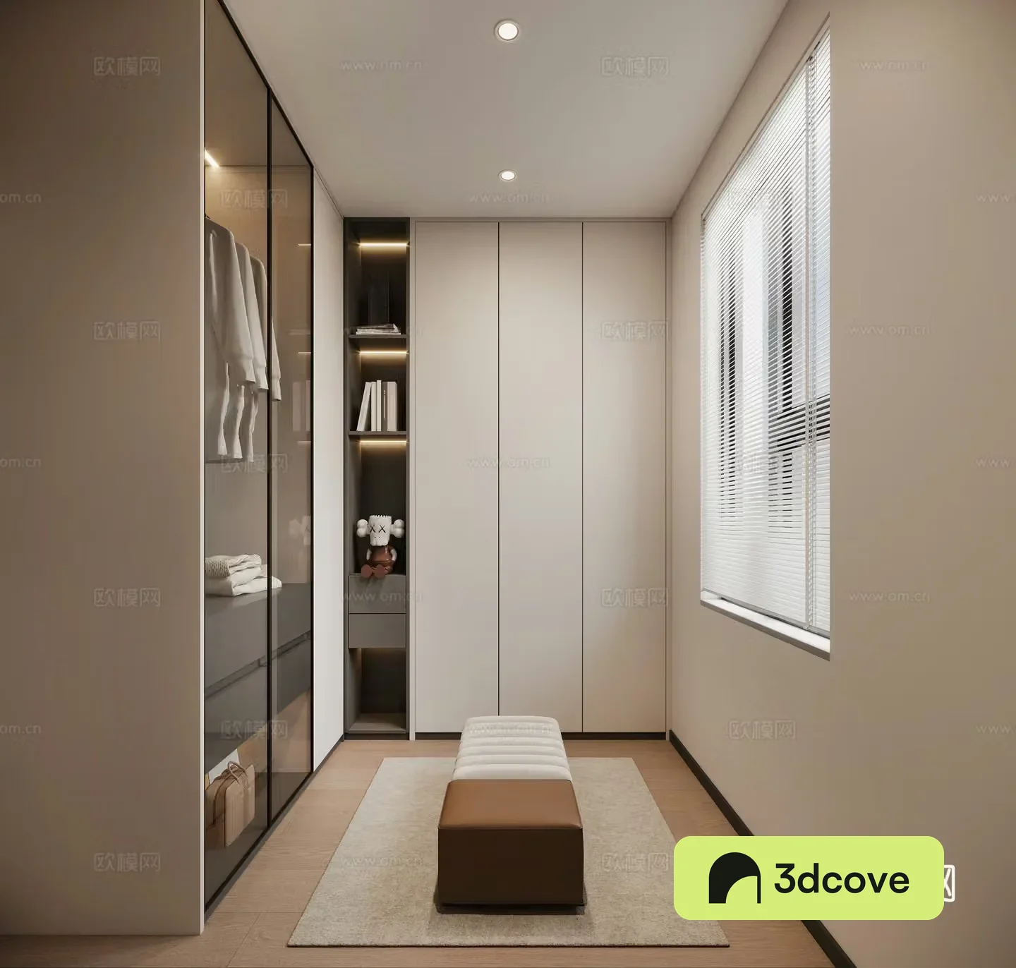 Modern cloakroom