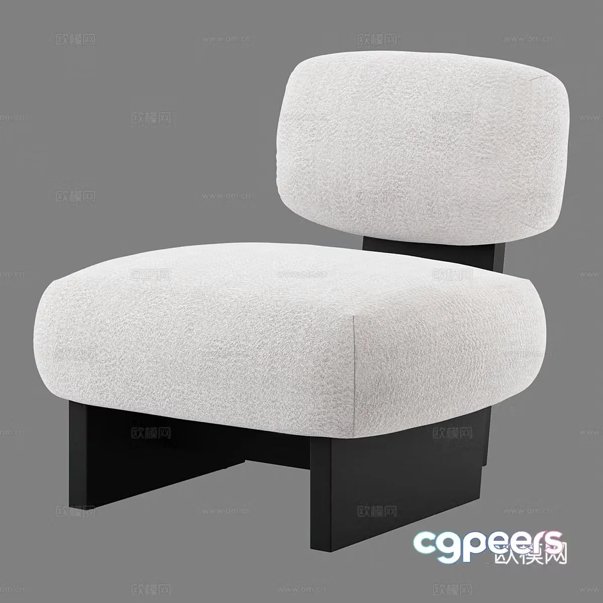 Modern simple single sofa single sofa simple sofa casual sofa living room sofa 3d model
