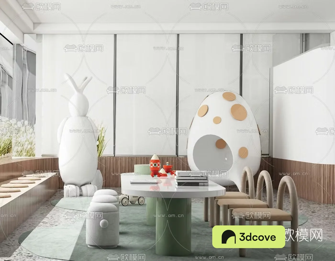 Yuguo Design Modern Children’s Leisure Table and Chair