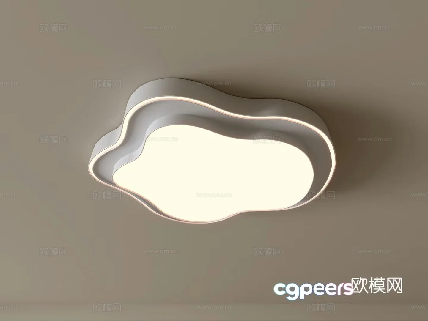 Modern ceiling lamp Geometric ceiling lamp Bedroom lamp Artistic shaped lamp Fashion living room lamp 3D model