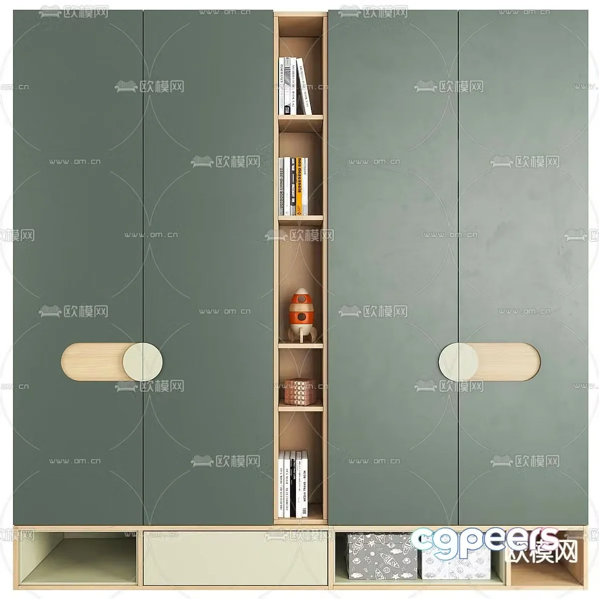 Children’s bookcase 3d model