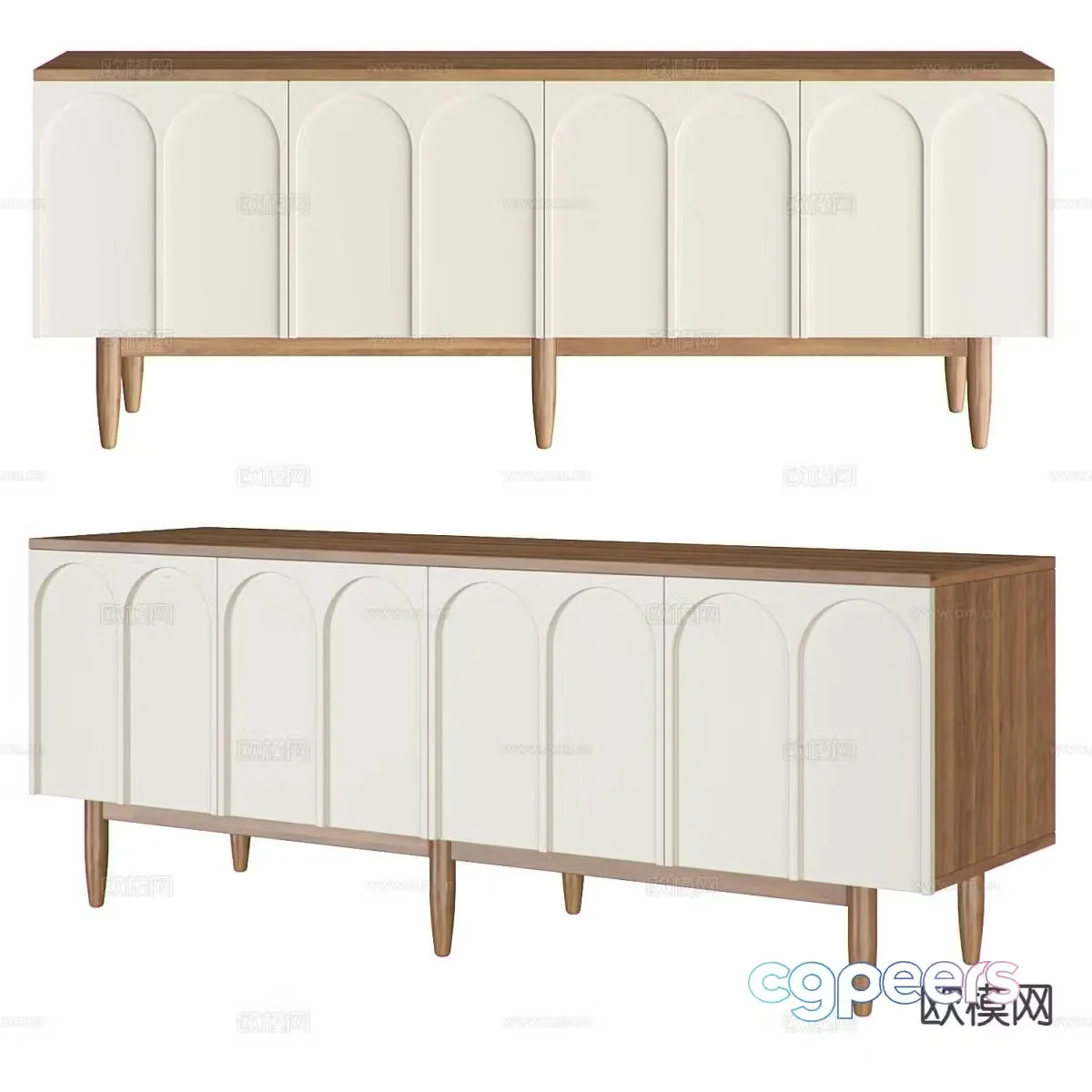 Nordic TV cabinet 3d model