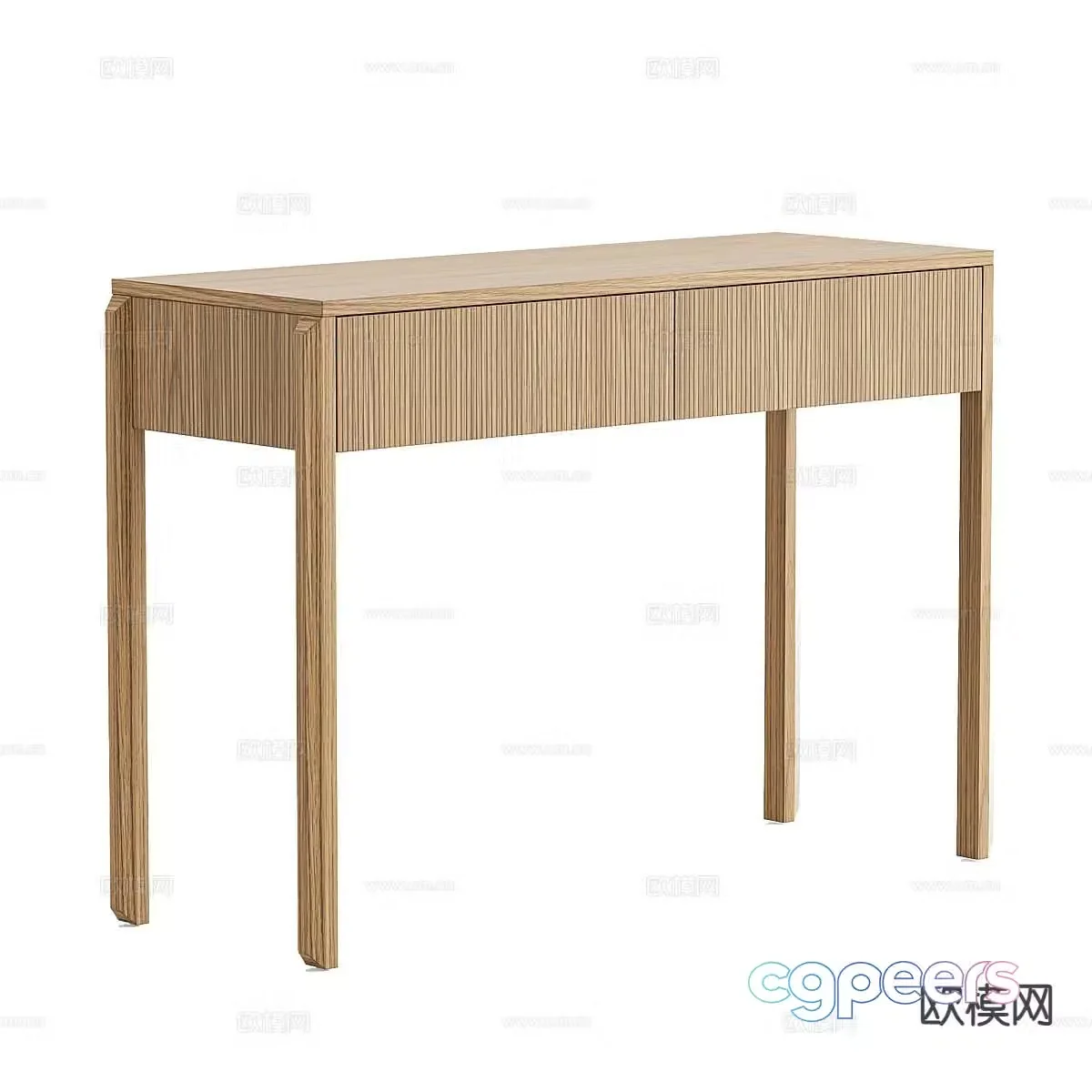 Nordic simple desk 3d model